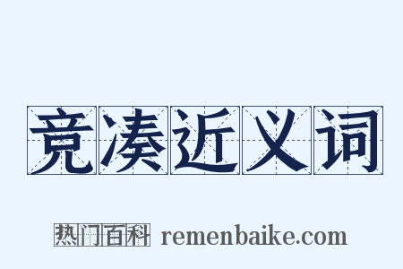 竞凑近义词是什么意思的图片